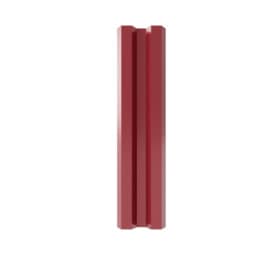 Металлический штакетник mini, М-образный, 75 мм (толщина 0,5 мм), полиэстер двухсторонний, RAL 3005 Красное вино, нф