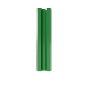 Металлический штакетник mini, М-образный, 75 мм (толщина 0,5 мм), полиэстер односторонний, RAL 6002 Зеленый лист, нф
