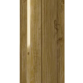 Евроштакетник premium, прямой рез, 131 мм, (толщина 0,5 мм), SteelArt (РФ) односторонний, 3D Светлое дерево , нф