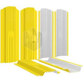 Штакетник металлический Плетенка 115 мм (толщина 0,45 мм) полиэстер односторонний RAL1018 Желтый, ЦМ