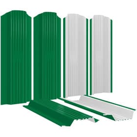 Штакетник металлический Плетенка 115 мм (толщина 0,45 мм) полиэстер односторонний RAL6029 Зеленая мята, ЦМ
