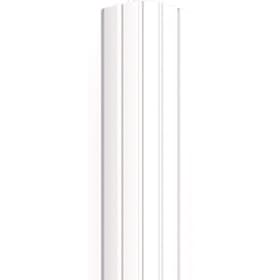 Евроштакетник полукруглый 110 мм (толщина 0,5 мм), полиэстер двусторонний RAL 9003 Белый, нф