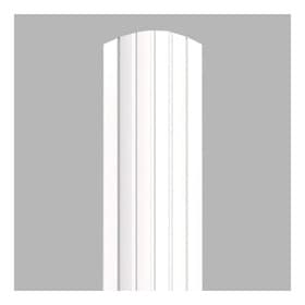 Евроштакетник полукруглый 110 мм (толщина 0,5 мм), полиэстер односторонний, RAL 9003 Белый, нф