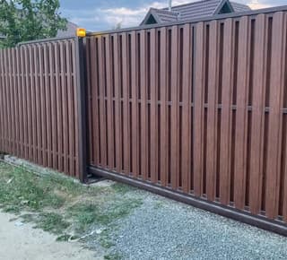 Металлический штакетник трапециевидный 120 мм (толщина 0,5 мм), SteelArt (РФ) 3D Дуб античный, двусторонний, нф
