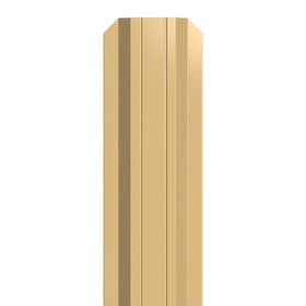 Евроштакетник трапециевидный узкий 100 мм (толщина 0,5 мм), полиэстер односторонний, RAL 1015 Светлая слоновая кость, нф