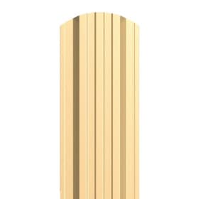 Металлический штакетник трапециевидный широкий 120 мм (толщина 0,5 мм), RAL 1014 Слоновая кость, полиэстер односторонний, нф