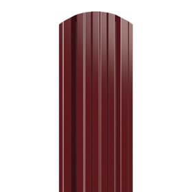 Металлический штакетник трапециевидный широкий 120 мм, RAL 3005 Красное вино, полиэстер двухсторонний, нф