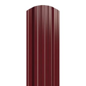 Металлический штакетник трапециевидный широкий 120 мм (толщина 0,5 мм), RAL 3005 Красное вино, полиэстер односторонний, нф