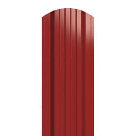 Металлический штакетник трапециевидный широкий 120 мм (толщина 0,5 мм), RAL 3011 Красно-коричневый, полиэстер односторонний, нф