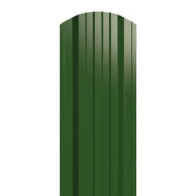 Металлический штакетник трапециевидный широкий 120 мм (толщина 0,5 мм), RAL 6002 Зеленый лист, полиэстер односторонний, нф