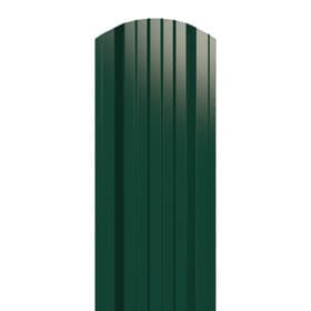 Металлический штакетник трапециевидный широкий 120 мм, RAL 6005 Зеленый мох, полиэстер односторонний, нф