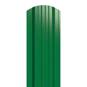 Металлический штакетник трапециевидный широкий 120 мм (толщина 0,5 мм), RAL 6029 Зеленая мята, полиэстер односторонний, нф