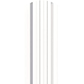 Металлический штакетник трапециевидный широкий 120 мм (толщина 0,5 мм), RAL 9003 Белый, полиэстер двухсторонний, нф