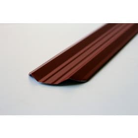 Металлический штакетник Эко, М-образный, 95 мм, (толщина 0,45 мм), Полиэстер односторонний, RAL 8017 Шоколад, цм