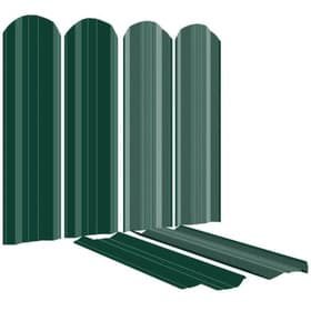 Металлический штакетник Эко, М-образный, 95 мм, (толщина 0,45 мм), Полиэстер/ Полиэфирная эмаль, RAL 6005 Зеленый мох, цм