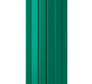 Евроштакетник полукруглый 110 мм (толщина 0,5 мм),полиэстер односторонний, RAL 6005 Зеленый мох, нф