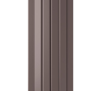 Евроштакетник полукруглый 110 мм, 0.5 мм,полиэстер односторонний, RAL 8019 Серо-коричневый