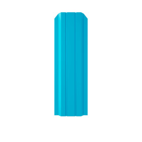 Евроштакетник трапециевидный узкий 100 мм (толщина 0,5 мм), полиэстер односторонний, RAL 5015 Небесно-голубой, нф
