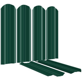Металлический штакетник Эко, М-образный, 95 мм, (толщина 0,45 мм), Полиэстер двухсторонний, RAL 6005 Зеленый мох, цм