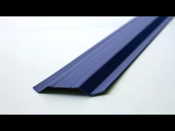 Штакетник трапециевидный узкий 100 мм (толщина 0,5 мм), RAL 5002 Синий ультрамарин, полиэстер