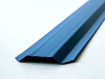 Штакетник трапециевидный узкий 100 мм (толщина 0,5 мм), RAL 5012 Голубой, полиэстер односторонний